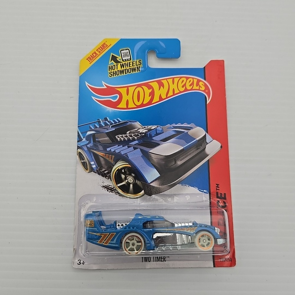 Hot Wheels Two Timer HW Race Blue Track Stars 190/250 Diecast Car
